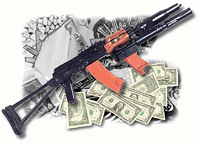 dollars and guns